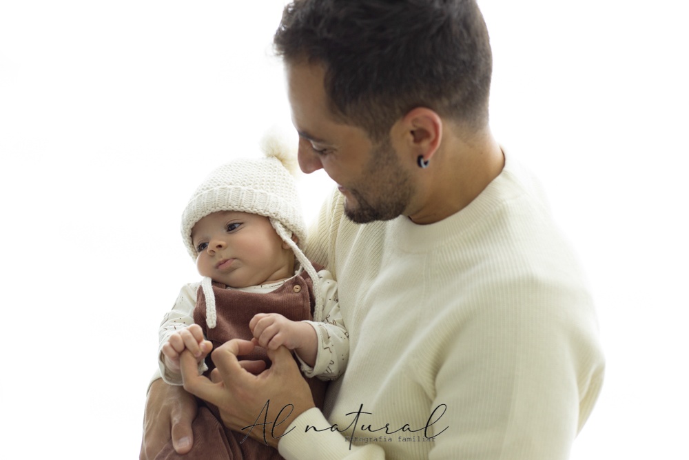 padre e hijo recién nacido